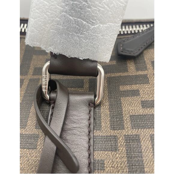 FENDI LARGE FF SHOULDER DUFFLE TRAVEL BOSTON BAG TOTE AUTHENTIC! - Picture 8 of 16